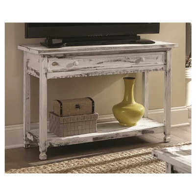 Console Table Hardwood White - Alaterre Furniture 1 Console Table Hardwood White - Alaterre Furniture