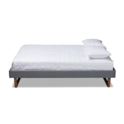 Liliya Walnut Finished Wood Platform Bed Frame - Baxton Studio -Furniture Sale Store GUEST cf55b72b 7824 4657 9364 fccc396d5839