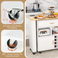 Costway Reversible Folding Kitchen Island Cart Utility Storage Trolley Wine Rack Shelves 17 Costway Reversible Folding Kitchen Island Cart Utility Storage Trolley Wine Rack Shelves -Furniture Sale Store GUEST cff76cdc 2715 4a2d ac41 11fb5948edd2