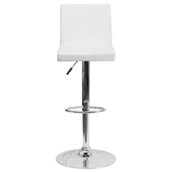 Emma And Oliver Panel Back Adjustable Height Barstool With Chrome Base -Furniture Sale Store GUEST d0cf2c39 a853 4146 ac86 3168dc305a6e