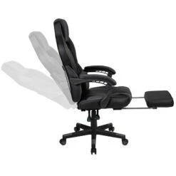 Flash Furniture Gaming Desk With Cup Holder/Headphone Hook/Monitor Stand & Reclining Back/Arms Gaming Chair With Footrest -Furniture Sale Store GUEST d0f5f4be 904a 460c 967c 66c66d53b815