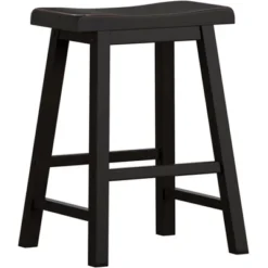 Set Of 2 24" Watkins Saddle Seat Backless Counter Height Barstools - Inspire Q -Furniture Sale Store GUEST d113ed15 1f81 4a14 93f0 a717ec13e719