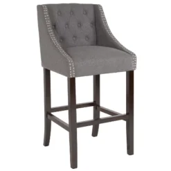 Merrick Lane Upholstered Barstool 30" High Transitional Tufted Barstool With Accent Nail Trim 32 Merrick Lane Upholstered Barstool 30" High Transitional Tufted Barstool With Accent Nail Trim -Furniture Sale Store GUEST d170437a 2ea3 493e 85d9 8c8b96ce0425