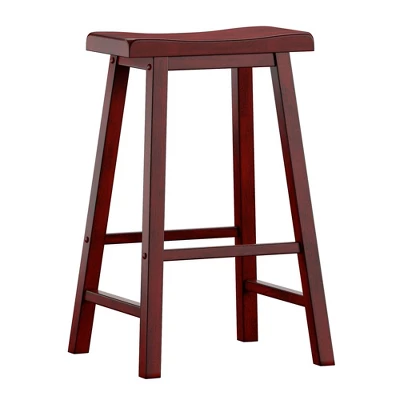 Set Of 2 29" Chimney Hill Saddle Barstools - Inspire Q 10 Set Of 2 29" Chimney Hill Saddle Barstools - Inspire Q - Image 10
