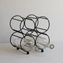 Black Metal Wine Bottle Holder - Foreside Home & Garden -Furniture Sale Store GUEST d1c9bdde ebff 49e7 8879 fa295ea67a14