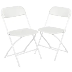 Emma And Oliver Set Of 2 Stackable Folding Plastic Chairs - 650 LB Weight Capacity -Furniture Sale Store GUEST d3307c77 301d 49c8 aed6 19cf1fb5cd63