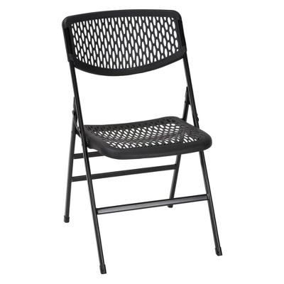 Commercial Resin Mesh Folding Chair Black - Cosco 8 Commercial Resin Mesh Folding Chair Black - Cosco - Image 8