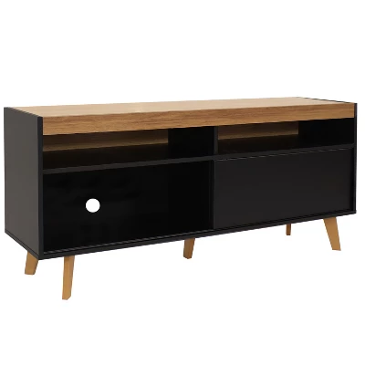 Sunnydaze Decor Sunnydaze Indoor Mid-Century Modern TV Stand Console With Storage Cabinet And Shelves For 58" TV 9 Sunnydaze Decor Sunnydaze Indoor Mid-Century Modern TV Stand Console With Storage Cabinet And Shelves For 58" TV - Image 9