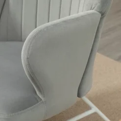 HOMCOM Accent Rocking Chairs, Upholstered Nursery Glider Rocker, Modern Armchair, Wingback Chair For Living Room And Bedroom, Gray -Furniture Sale Store GUEST d5d7b66d de61 414b 9654 f3dfe042edc8