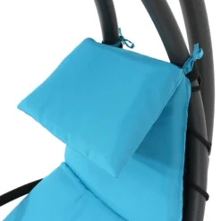 Sunnydaze Decor Sunnydaze Outdoor Hanging Chaise Floating Lounge Chair With Canopy Umbrella And Arc Stand -Furniture Sale Store GUEST d6c87df4 ab8f 435c 9337 193ced7d88f1