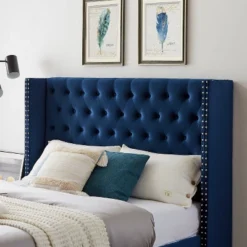 Button-Tufted Platform Bed With One Nightstand - ModernLuxe -Furniture Sale Store GUEST d6e4620a 369f 4e00 8a87 c0052d306e47