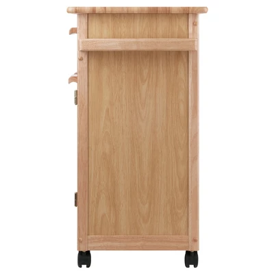 Hackett Kitchen Cart Natural - Winsome 4 Hackett Kitchen Cart Natural - Winsome - Image 4