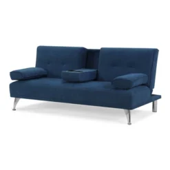 Miley Convertible Futon Sectional Sofa Navy Blue - Serta -Furniture Sale Store GUEST d7c9ad9e 9854 4b61 b1ee 679255f5d76b