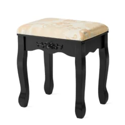 Tangkula Vanity Table Set W/ 360° Rotating Oval Mirror & Drawers Black/White -Furniture Sale Store GUEST d86f04c3 63bb 46d0 98fd 85fef2ad208d