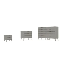 Rockefeller 10 Drawer Dresser, 3 Drawer Dresser And 2 Drawer Nightstand Set - Manhattan Comfort 24 Rockefeller 10 Drawer Dresser, 3 Drawer Dresser And 2 Drawer Nightstand Set - Manhattan Comfort -Furniture Sale Store GUEST d8895036 52f7 49e5 9f0f c3719ed68e26
