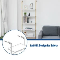 Tangkula 2PCS 5-Tier Ladder Shelf Wood Wall Mounted Display Bookshelf Metal Frame 15 Tangkula 2PCS 5-Tier Ladder Shelf Wood Wall Mounted Display Bookshelf Metal Frame -Furniture Sale Store GUEST d8ee9dc0 50bb 4eb2 a554 6821422d944b