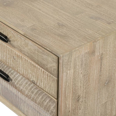 King 4pc Baly Bedroom Set Sandblast Gray - Armen Living 6 King 4pc Baly Bedroom Set Sandblast Gray - Armen Living - Image 6