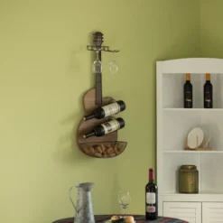 VintiquewiseBlack Metal Guitar Shaped Wine Rack Holder For Living Room, Dining, Or Entryway 9 VintiquewiseBlack Metal Guitar Shaped Wine Rack Holder For Living Room, Dining, Or Entryway -Furniture Sale Store GUEST d9c797df b100 4f9b b7ed a4c5e57f392f
