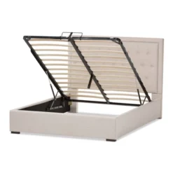 Queen Taylor Modern And Contemporary Fabric Upholstered Gas Lift Platform Bed Light Beige - Baxton Studio 12 Queen Taylor Modern And Contemporary Fabric Upholstered Gas Lift Platform Bed Light Beige - Baxton Studio -Furniture Sale Store GUEST da22ac58 8cd2 4738 a6f6 1bbc02f04029