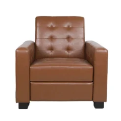 Craigue Contemporary Tufted Faux Leather Pushback Recliner - Christopher Knight Home -Furniture Sale Store GUEST db793b1e 8bfc 4d01 bd1c 86fd4e65e9cc