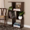 40.2" Legende Finished Display Bookcase Brown/Dark Gray - Baxton Studio