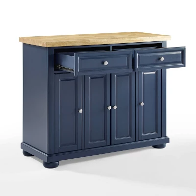 Madison Kitchen Island Navy - Crosley 4 Madison Kitchen Island Navy - Crosley - Image 4