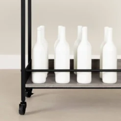 City Life Bar Cart With Wine Glass Rack - South Shore -Furniture Sale Store GUEST dd9a09f6 fcb7 4e87 9a25 bd5966f7bed8