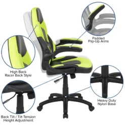 Emma And Oliver Gaming Desk Bundle - Cup/Headphone Holders, Wire Management -Furniture Sale Store GUEST ddf3f9a2 09b8 481b a131 406eebbd0728