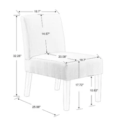 Carl Armless Fabric Upholstered Accent Chair Set Of 2 With Round Wood Side Table Slipper Chairs Sets-Maison Boucle 16 Carl Armless Fabric Upholstered Accent Chair Set Of 2 With Round Wood Side Table Slipper Chairs Sets-Maison Boucle -Furniture Sale Store GUEST de055538 77a7 43c1 bb8d d95f89a9ea23