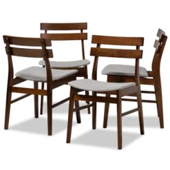 Set Of 4 Devlin Upholstered Wood Dining Chairs - Baxton Studio -Furniture Sale Store GUEST de43eff5 4982 4d50 84ae 3906808879c4