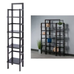 Aiden Narrow Bakers Rack Coffee - Winsome Wood -Furniture Sale Store GUEST de45ac99 ad5c 4aea abc0 49709540c8d9