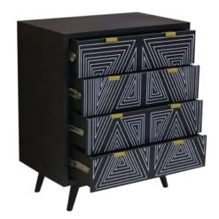 Amarily Mid-Century Modern 4 Drawer Accent Chest - HOMES: Inside + Out -Furniture Sale Store GUEST deea081c 21ec 4166 9d26 4209867e754a
