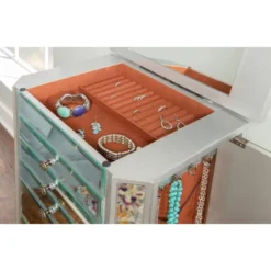 Aislin Jewelry Armoire Mirror/Silver - Powell Company 23 Aislin Jewelry Armoire Mirror/Silver - Powell Company -Furniture Sale Store GUEST df221d86 0ec5 423d b321 22c898bab998