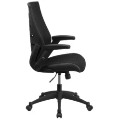 Emma And Oliver High Back Black Mesh Swivel Ergonomic Office Chair With Adjustable Flip-Up Arms 15 Emma And Oliver High Back Black Mesh Swivel Ergonomic Office Chair With Adjustable Flip-Up Arms -Furniture Sale Store GUEST df464d0a 6258 47e8 9d20 34b48b93faac