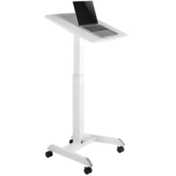 Cruizer 360 Tilting Mobile Podium With Pneumatic Height Adjustments – White – Stand Steady -Furniture Sale Store GUEST e0a0bfc4 317b 492d 90bd e009f4e3ca84
