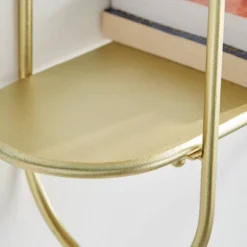 20" 2 Tier Warm Metal Hanging Bracket Wall Mounted Shelf Gold - Danya B. -Furniture Sale Store GUEST e0f1be5a f324 4c9e b4e1 7631f7d93ee5