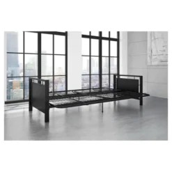DHP Henley Metal Arm Futon Frame Black Metal - Dorel Home Products -Furniture Sale Store GUEST e2143cfa fda5 4cf8 8d8b 23918c1ee875