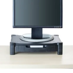 4" Plastic Monitor Stand With Drawer Black - Mind Reader -Furniture Sale Store GUEST e2fee265 f156 4bde bc86 2f63c86baed0