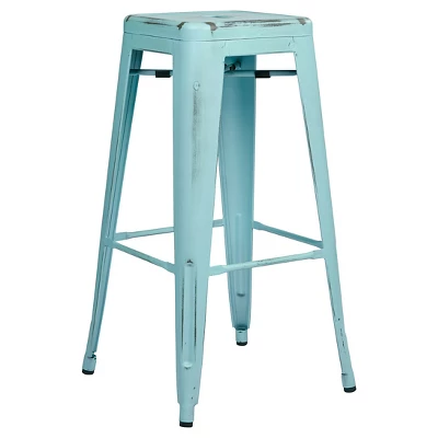 Set Of 2 30" Bristow Antique Metal Barstool - OSP Home Furnishings 3 Set Of 2 30" Bristow Antique Metal Barstool - OSP Home Furnishings - Image 3