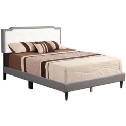 Passion Furniture Deb Tufted Queen Panel Bed -Furniture Sale Store GUEST e3f4a61c 868d 4652 90ad ef03ac9ba1ca