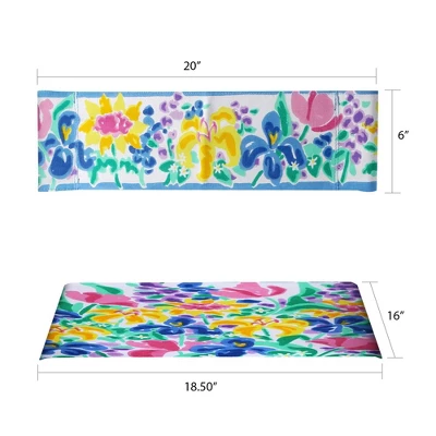 Director's Chair Replacement Canvas Garden Flowers - Flora Home 2 Director's Chair Replacement Canvas Garden Flowers - Flora Home - Image 2