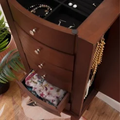 Francesca Jewelry Armoire Merlot Brown - Powell Company -Furniture Sale Store GUEST e4330204 dbf1 448e 8fe9 b29cda1df4c6