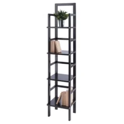 Aiden Narrow Bakers Rack Coffee - Winsome Wood -Furniture Sale Store GUEST e458b0f0 f537 43d5 800d 979303d1fea6