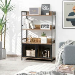 Costway 3-Tier Baker's Rack Industrial Kitchen Microwave Oven Stand W/Storage Cabinet 11 Costway 3-Tier Baker's Rack Industrial Kitchen Microwave Oven Stand W/Storage Cabinet -Furniture Sale Store GUEST e4d222b2 353b 4a43 9c21 600afccb22e9