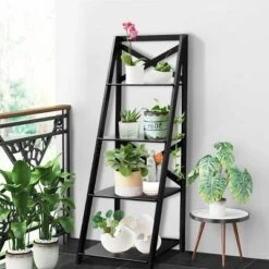 2 Pcs 4-Tier Ladder Shelf Bookshelf Bookcase Storage Display Leaning Home Office -Furniture Sale Store GUEST e5834c97 8c12 41f4 80b8 0a64604da0e2