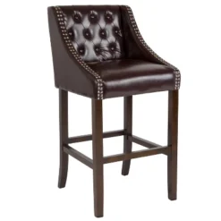 Merrick Lane Upholstered Barstool 30" High Transitional Tufted Barstool With Accent Nail Trim 38 Merrick Lane Upholstered Barstool 30" High Transitional Tufted Barstool With Accent Nail Trim -Furniture Sale Store GUEST e5f09997 1bee 4ec8 ba09 00a2e94c5ba5