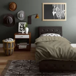 Dalia Faux Leather Upholstered Bed With Storage Black - Room & Joy -Furniture Sale Store GUEST e6165dfd 15a3 4f44 bf53 25edb89cf491