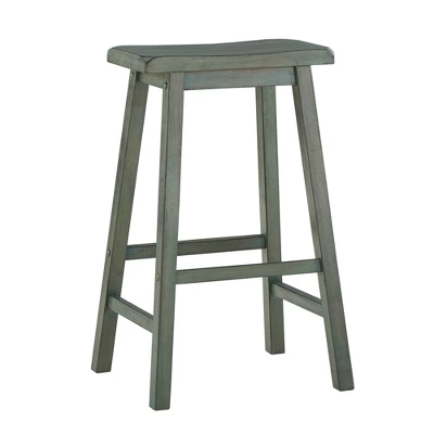 Set Of 2 29" Chimney Hill Saddle Barstools - Inspire Q 2 Set Of 2 29" Chimney Hill Saddle Barstools - Inspire Q - Image 2