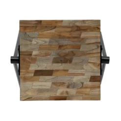 Gurley Handcrafted Modern Industrial Mango Wood Side Table Gray/Black - Christopher Knight Home -Furniture Sale Store GUEST e6986cf8 029d 413b a4cb 2405746e6996