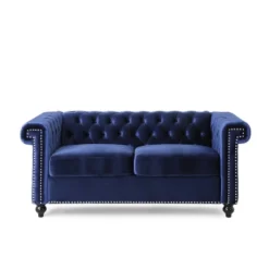 Brinkhaven Modern Glam Tufted Velvet Loveseat With Nailhead Trim - Christopher Knight Home -Furniture Sale Store GUEST e6dbdeaf b34f 4bb9 8c55 a2bef1478ebe